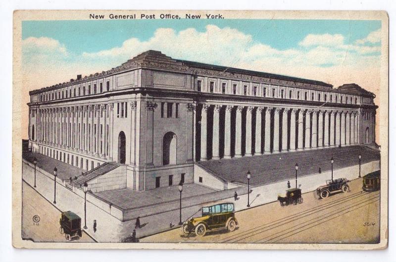 General Post Office New York City NY Vintage Postcard