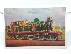 LTS Railway Steam Loco No 80 Decorated For King George V  Coronation Postcard
