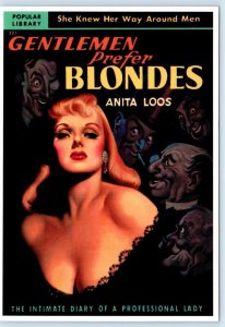 GENTLEMEN PREFER BLONDES Repro Pulp Magazine RISQUE Earle Bergey 4x6 Postcard