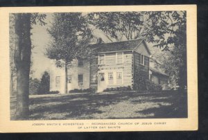 NAUVOO ILLINOIS REORGANIZED CHURCH OF LATTER DAY SAINTS JOSEPH SMITH POSTCARD