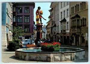 SCHAFFHAUSEN, Switzerland ~ Moorish King Kaspar FRONWAGPLATZ 4x6 Postcard