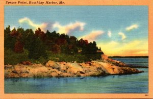 Maine Boothbay Harbor Spruce Point 1951