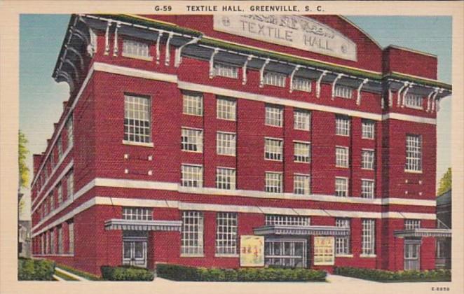 South Carolina Greenville The Textile Hall