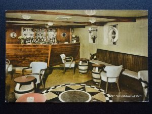 Norfolk Broads The Maltsters Inn M.Y. RANSWORTH SHIP BAR - Old Postcard