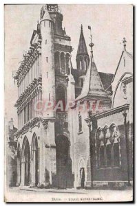 Old Postcard Dijon Eglise Notre Dame