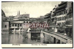 Old Postcard Strasbourg Behind Mills