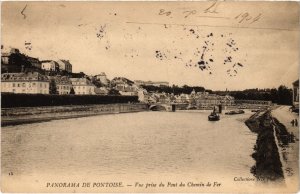 CPA Panorama de PONTOISE - Vue prise du Pont du Chemin de Fer (68707)