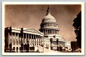 RPPC United States Capitol  Washington  DC    Postcard  1943