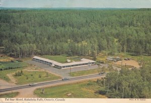 Tel Star Motel Kakabeka Falls Ontario Canada Postcard