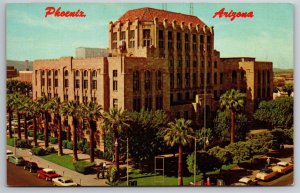 Aerial Birdseye Maricopa County Courthouse Phoenix AZ Postcard L12