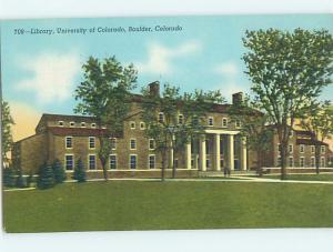 1949 Library AT UNIVERSITY OF COLORADO Boulder Colorado CO L8072