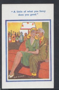 Comic Postcard - Risque / Couple / Romance / Sofa    RS20007