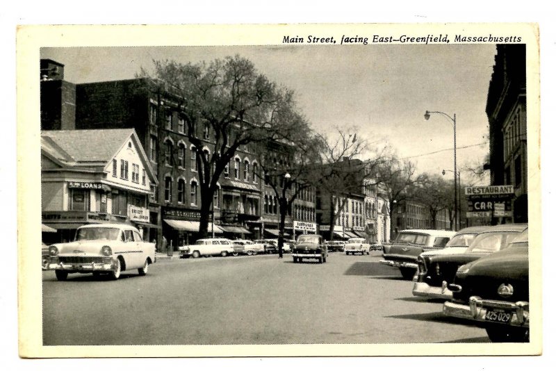 MA - Greenfield. Main Street looking East