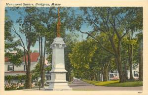 ME-BRIDGTON-MONUMENT SQUARE-TOWN VIEW-K9191