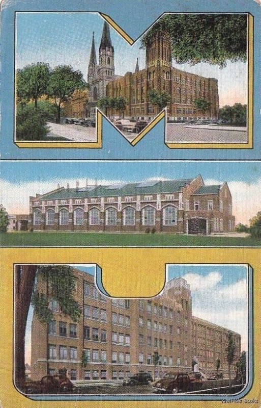 Postcard Marquette University Milwaukee WI