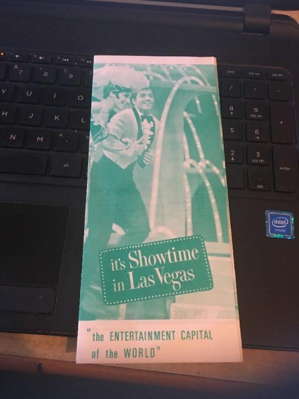 It's Showtime in Las Vegas Brochure, Late 60s whats playing where on the strip