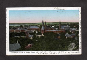 MA View of Church city Lynn Mass Massachusetts UDB Postcard Vintage 1907