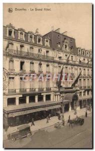 Old Postcard Belgium Brussels great hotel