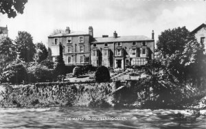 RPPC The Hand Hotel Llangollen Wales UK Real Photo Postcard 1962