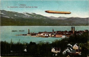 CPA AK LINDAU BODENSEE mit Zeppelin GERMANY (866398)