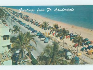 Pre-1980 BEACH SCENE Fort Lauderdale Florida FL AE9173