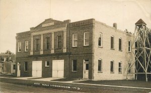 Postcard RPPC C-1910 North Dakota Lidgerwood City Hall occupation 23-12340