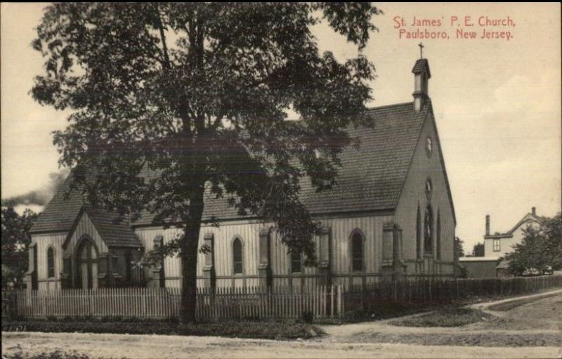 Paulsboro NJ Church c1910 Postcard