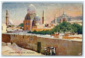 1909 Tombs of the Mameluks Cairo Egypt Antique Globe Trotter Series Postcard