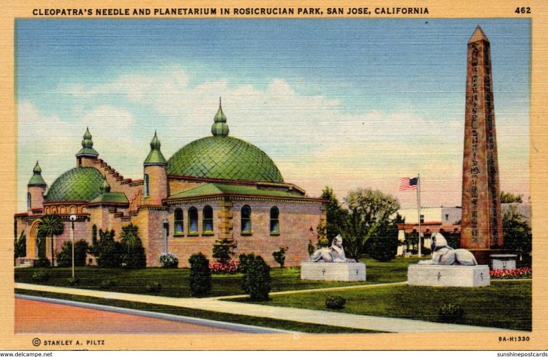 California San Jose Rosicrucian Park Cleopatra's Needle and Planetarium