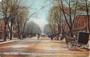 Lakewood New Jersey Main Street Vintage Postcard AA33537