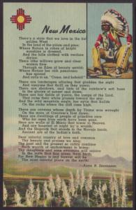 New Mexico,Poem Postcard