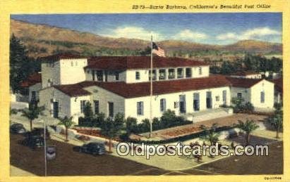 Santa Barbara, CA USA Post Office 1953 Missing Stamp 