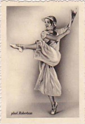 GARBATI CIGARETTE CARD FAMOUS DANCERS NO 190 MARIA SOLVEG