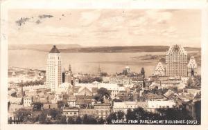 E63/ Quebec Canada RPPC Postcard 1940 Parliament Buildings