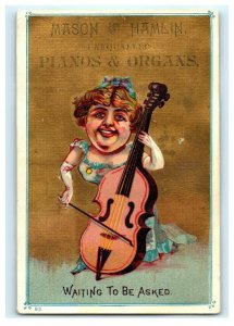 1887 Mason & Hamlin Pianos Organs Vallejo, CA Cute Ladies Lot Of 2 P220