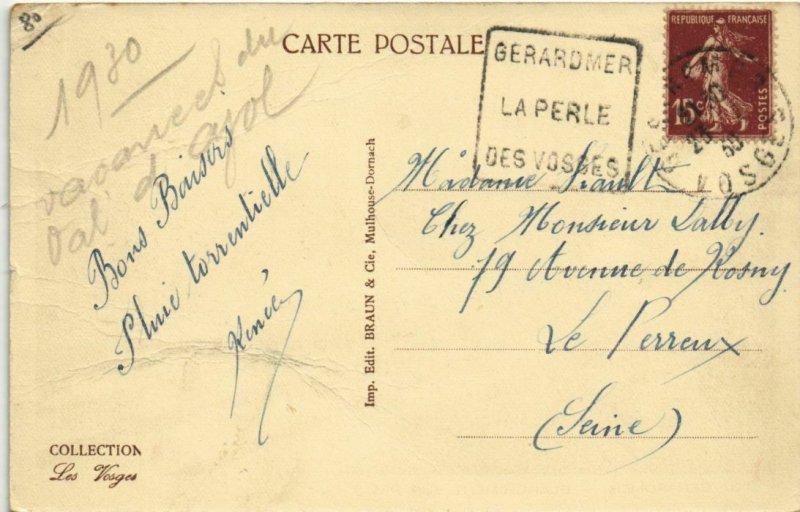 CPA GÉRARDMER Blanchiment sur Pré (807624)