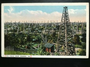 Vintage Postcard 1915-1930 Oil Field Warren Pennsylvania