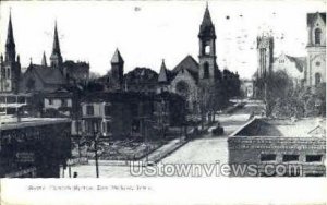 Seven Church Spires - Des Moines, Iowa IA  