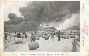 Belgium Antwerp oil tank fire disaster 26 August 1904