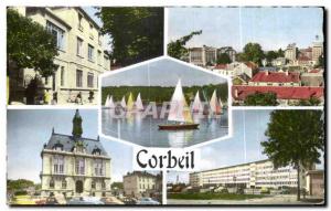 Old Postcard Corbeil The post Regates The City Hall