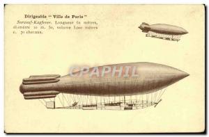 Old Postcard Jet Aviation Airship Zeppelin Surcouf Kapferer