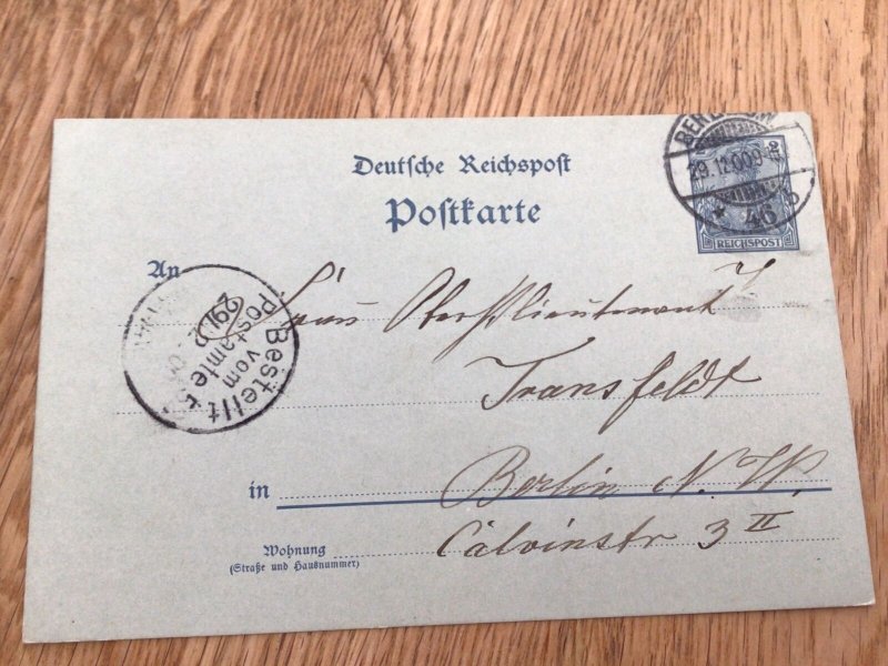 Germany Bestellt vom postamte 52 1900 Berlin  postcard  Ref 57341 