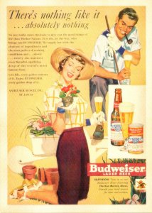 Advertising Budweiser Lager Beer