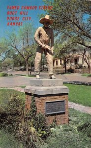 Famed cowboy statue Boot Hill Dodge City Kansas  
