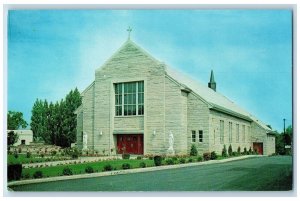  c1940's St. Francis Of Assisi Catholic Church Auburn New York NY Church Postcard