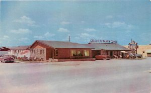 Postcard 1950s New Mexico Tucumcari Circle S Ranch Court Route 66 NM24-2907