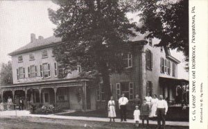 Postcard C.G Gross' Store Residence Morgantown PA