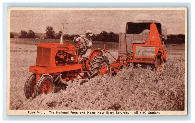 1953 Allis Chalmers 3 in 1 Forage Harvester Advertising Posted  Postcard