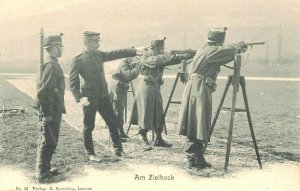 German Soldiers Am Zielbock At The Tarket Postcard