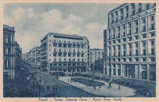 Italy Napoli Piazza Costanzo Ciano Nuova Rione Carita